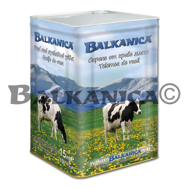 15 KG COW'S MILK CHEESE CAN BALKANICA 15 KG COW'S MILK CHEESE CAN BALKANICA
