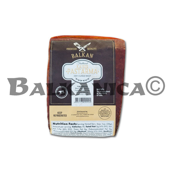 CURED MEAT (PASTIRMA) KAYSER BEEF TRADITIONAL BALKAN PREMIUM QUALITY
