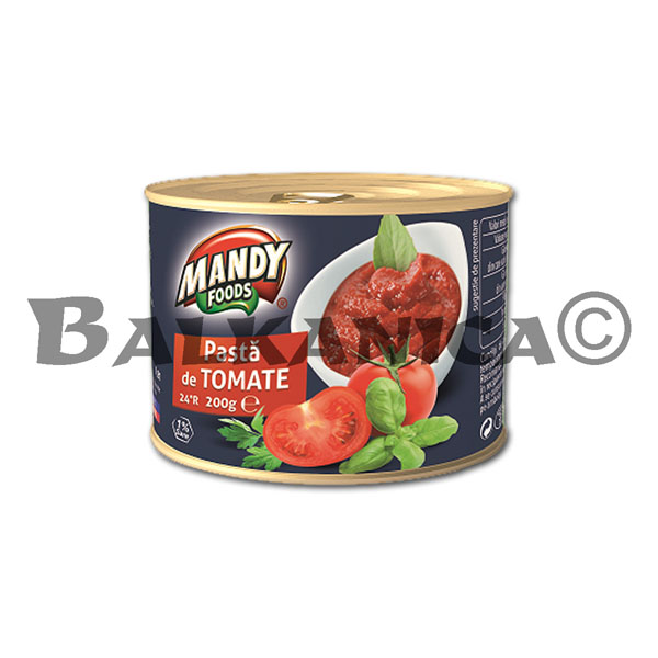 200 GR TOMATO PUREE MANDY 200 GR TOMATO PUREE MANDY