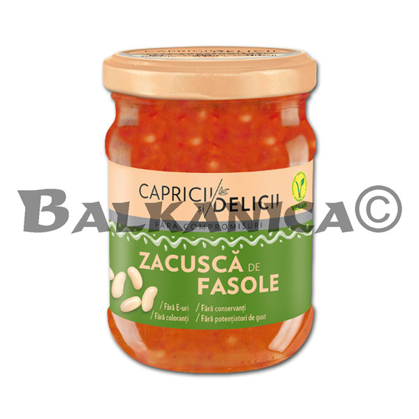 500 G ZACUSCA WITH WHITE BEANS CAPRICII SI DELICII