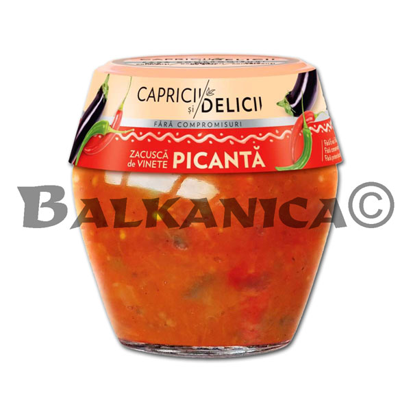 550 G ZACUSCA WITH EGGPLANT SPICY CAPRICII SI DELICII 550 G ZACUSCA WITH EGGPLANT SPICY CAPRICII SI DELICII