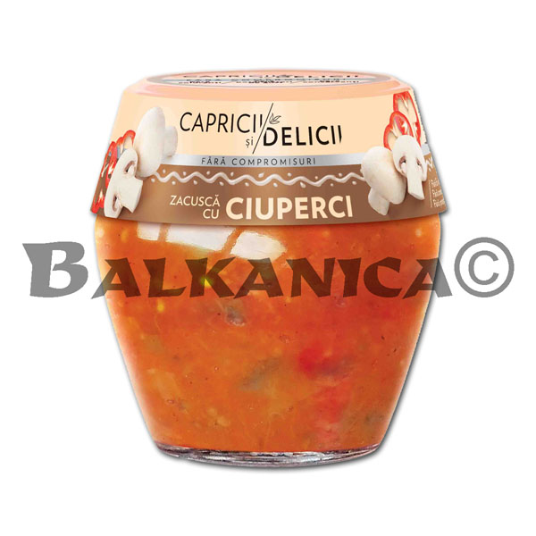550 G ZACUSCA WITH MUSHROOMS CAPRICII SI DELICII 550 G ZACUSCA WITH MUSHROOMS CAPRICII SI DELICII