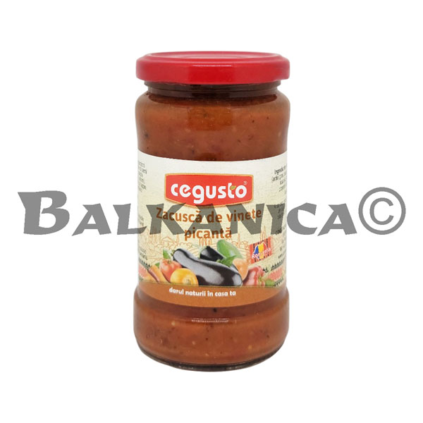 300 G ZACUSCA WITH EGGPLANT SPICY CEGUSTO CONSERVFRUCT