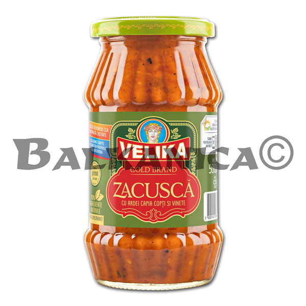 500 G ZACUSCA WITH PEPPERS ROASTED AND EGGPLANT VELIKA