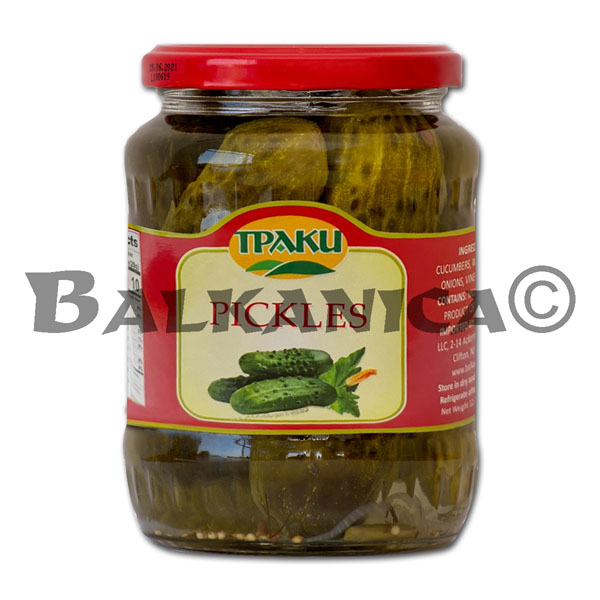 680 G PICKLED CUCUMBERS TRAKI