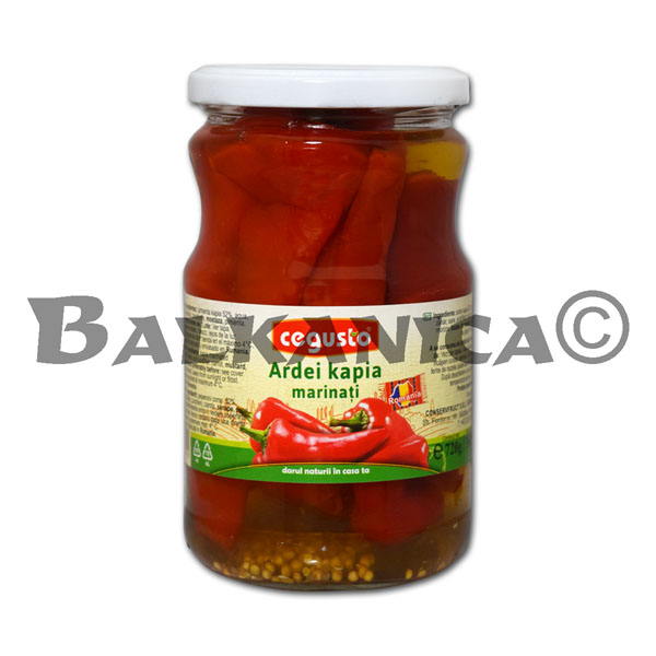 720 G RED PEPPERS MARINATED CEGUSTO CONSERVFRUCT