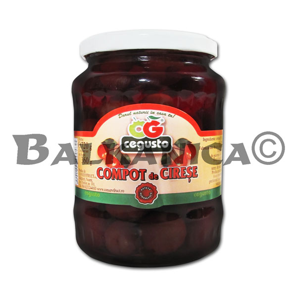 720 G COMPOTE CHERRY CEGUSTO CONSERVFRUCT