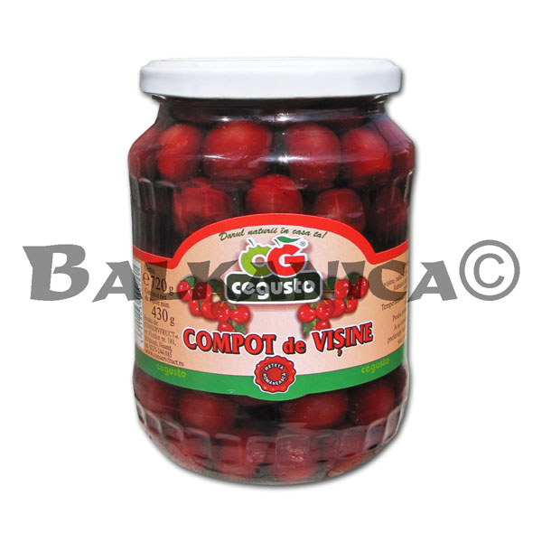 720 G COMPOTE SOUR CHERRY CEGUSTO CONSERVFRUCT