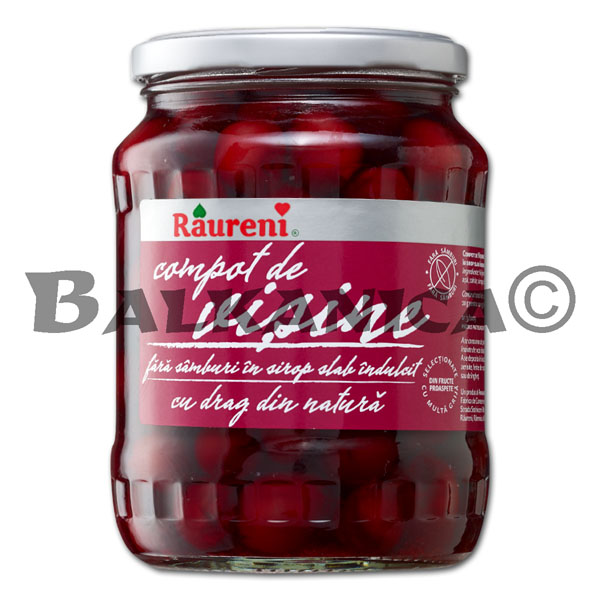 720 G COMPOTE SOUR CHERRY WIHOUT PITS RAURENI
