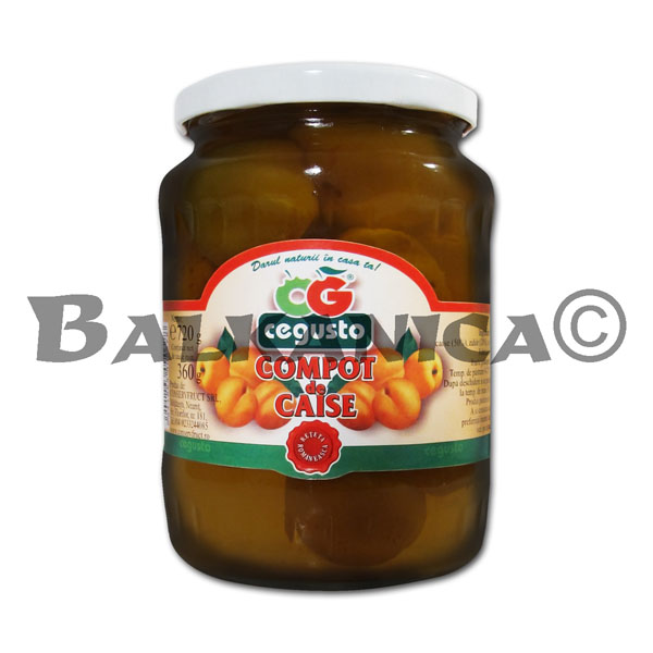 720 G COMPOTE APRICOT CEGUSTO CONSERVFRUCT