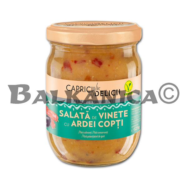 525 G SALAD EGGPLANTS WITH ROASTED PEPPERS CAPRICII SI DELICII 525 G SALAD EGGPLANTS WITH ROASTED PEPPERS CAPRICII SI DELICII