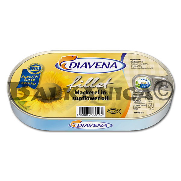 160 G MACKEREL IN OIL DIAVENA 160 G MACKEREL IN OIL DIAVENA