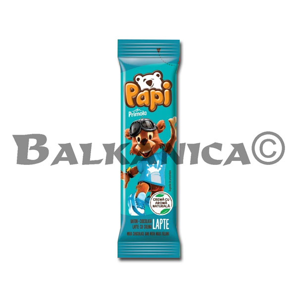 27.5 G CHOCOLATE BAR MILK CREAM PAPI PRIMOLA
