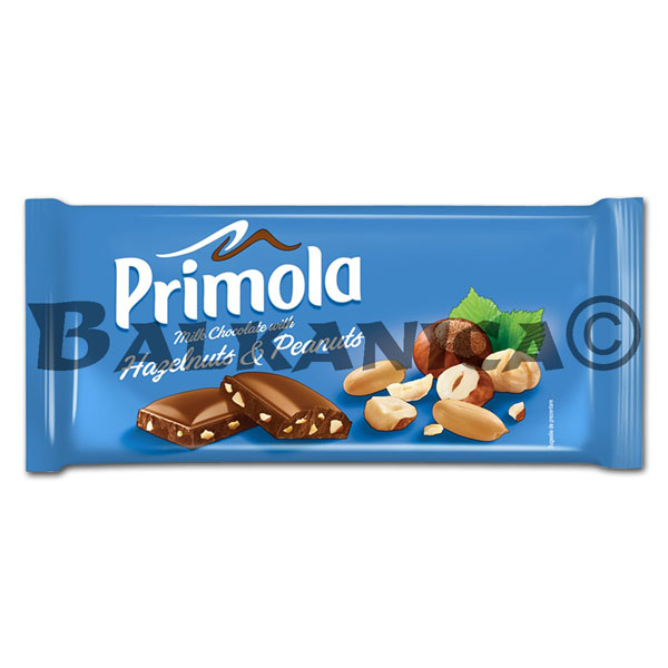 80 G CHOCOLATE HAZELNUT AND PEANUT PRIMOLA