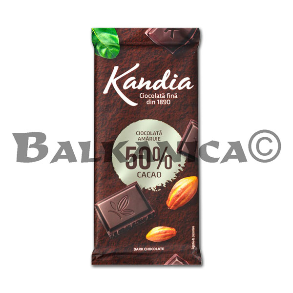 80 Г ШОКОЛАД ГОРЧИВ 50% КАКАО КАНДИА