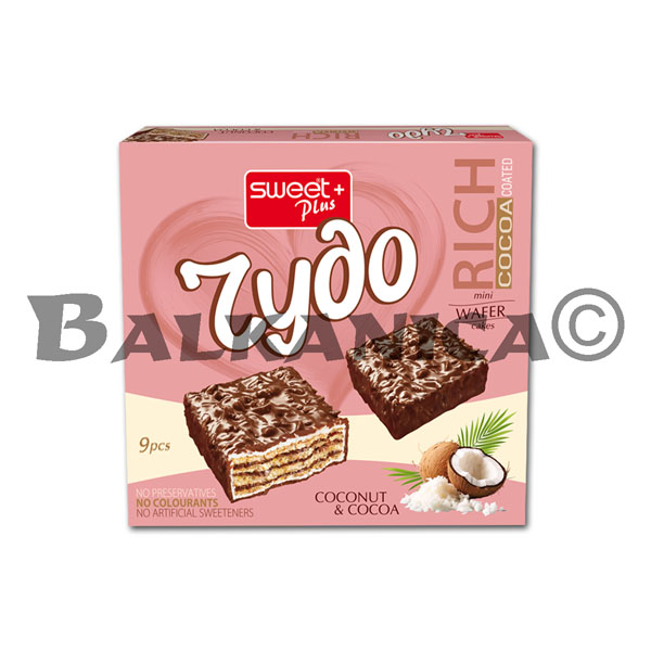 165 G TORT WAFLOWY W POLEWIE CZEKOLADOWEJ I KOKOS RYDO