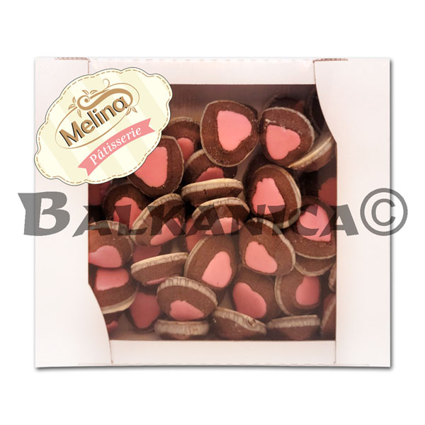 770 G BISCUITS HEART CHOCOLATE WITH STRAWBERRY MELINA