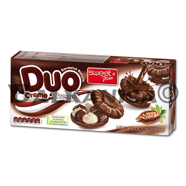150 G CIASTKA DUO MLEKO I KAKAO SWEET+