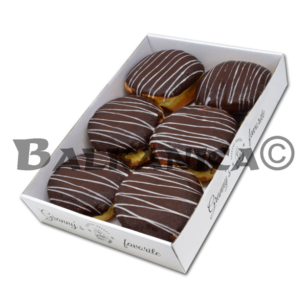 480 G DONUTS WITH COCOA CREAM AND GLAZE COUNTRY BAKERY