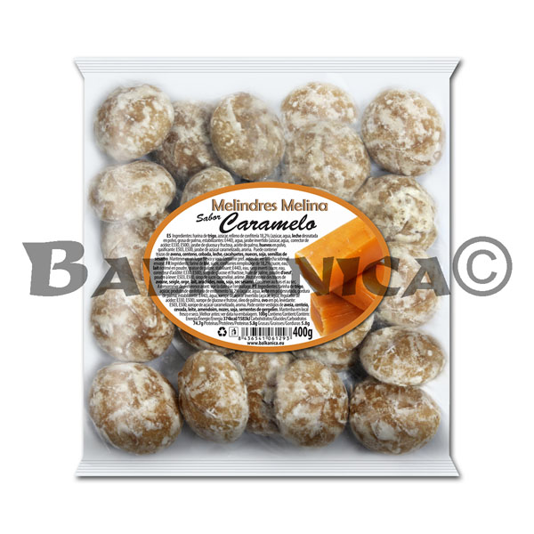 400 G COOKIES WITH FILLING OF CARAMEL FLAVOR MELINA 400 G COOKIES WITH FILLING OF CARAMEL FLAVOR MELINA