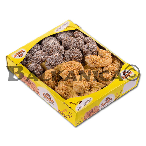 500 G SMALL CAKES ASSORTED WITH COCONUT AND PEANUTS SENAPAN