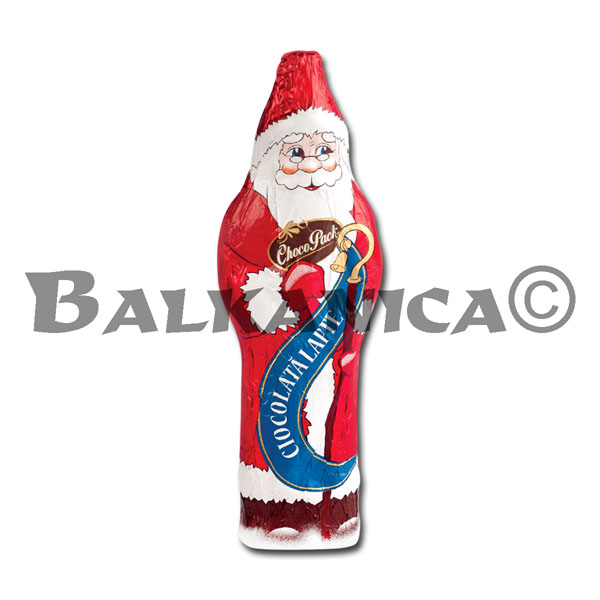 90 G FIGURE SANTA CLAUS CHOCOLATE WITH CACAO AND MILK CHOCO PACK