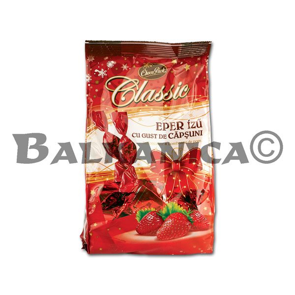 350 G CHOCOLATE FOR CHRISTMAS TREE WITH STRAWBERRY CHOCO PACK