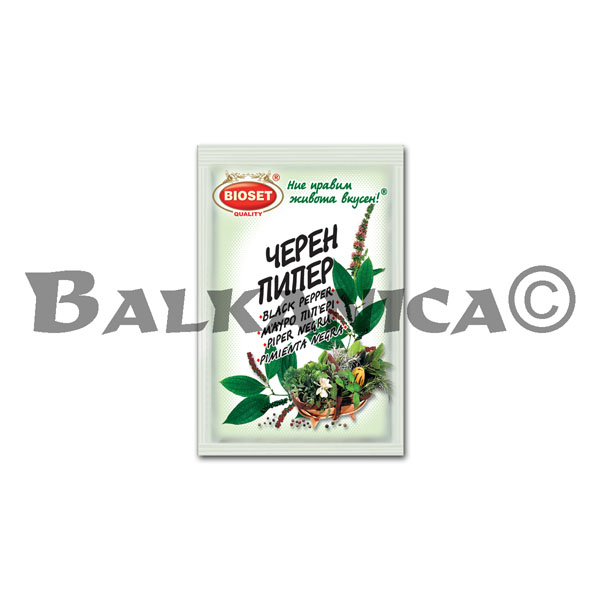 10 G BLACK PEPPERCORNS BIOSET 10 G BLACK PEPPERCORNS BIOSET