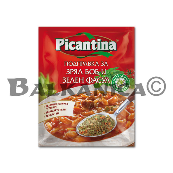55 G SPICE FOR BEANS GREEN AND DRY PICANTINA
