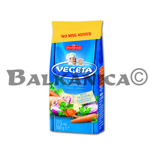 500 G SPICE UNIVERSAL 'NO MSG' VEGETA