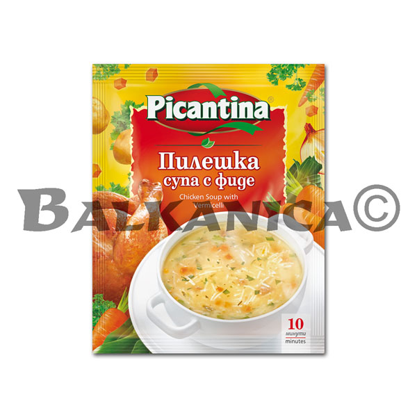52 G SOUP CHICKEN WITH NOODLES PICANTINA 52 G SOUP CHICKEN WITH NOODLES PICANTINA