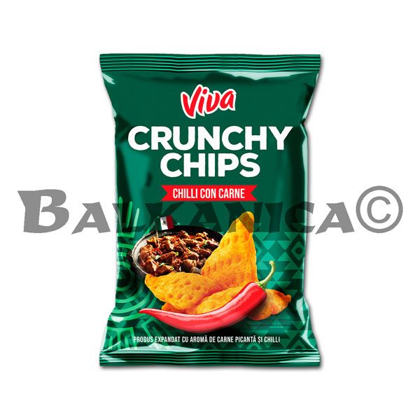 100 G CHIPS SPICY MEAT AND CHILLI CRUNCHY VIVA