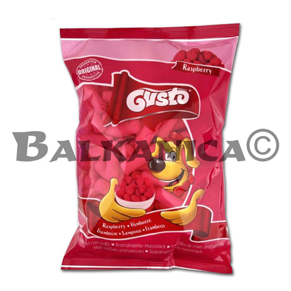 80 G CORN PUFFS WITH RASPBERRY FLAVOR GUSTO