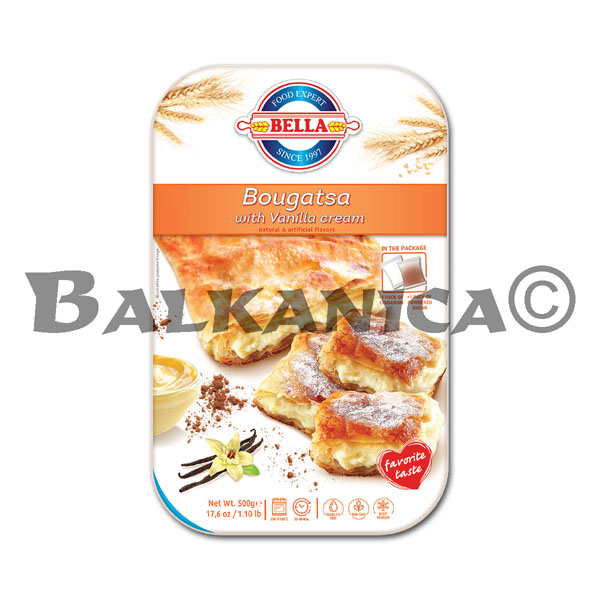 500 G EMPADAO BOUGATSA CREME BAUNILHA BELLA