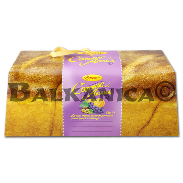 1 KG EASTER BREAD (KOZUNAK) WALNUTS RAISINS AND ORANGE BOROMIR 1 KG EASTER BREAD (KOZUNAK) WALNUTS RAISINS AND ORANGE BOROMIR