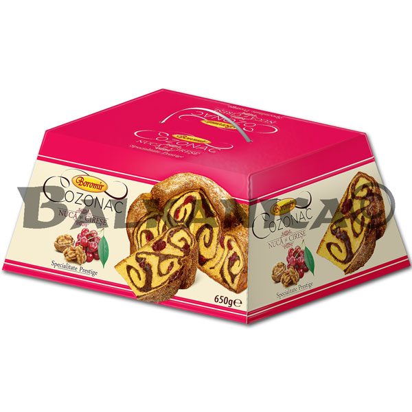 650 G EASTER BREAD (PASCA) WITH NUTS AND CHERRY BOX BOROMIR