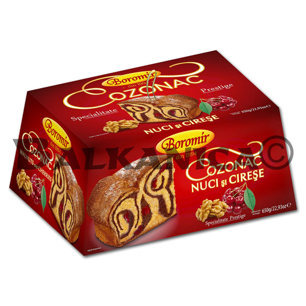 650 G EASTER BREAD (KOZUNAK) WITH NUTS AND CHERRY BOX BOROMIR