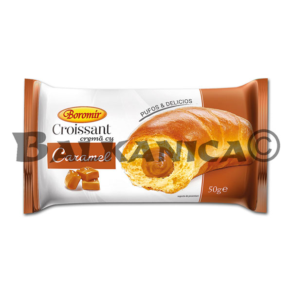 50 G CROISSANT WITH CARAMEL CREAM BOROMIR 50 G CROISSANT WITH CARAMEL CREAM BOROMIR
