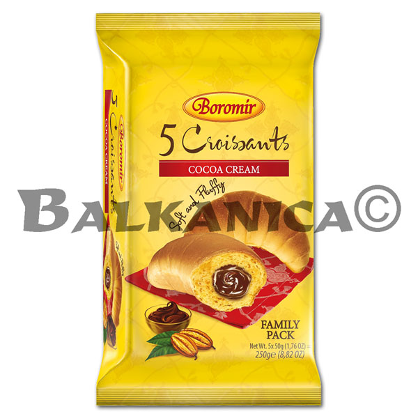 5 X 50 G CROISSANT WITH COCOA CREAM BOROMIR 5 X 50 G CROISSANT WITH COCOA CREAM BOROMIR