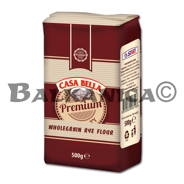 500 G WHOLEMEAL RYE FLOUR CASA BELLA 500 G WHOLEMEAL RYE FLOUR CASA BELLA
