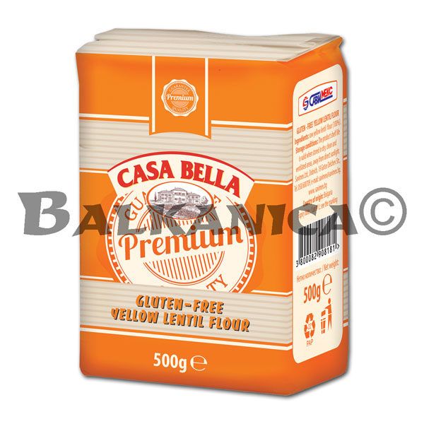 500 G YELLOW LENTIL FLOUR GLUTEN FREE CASA BELLA 500 G YELLOW LENTIL FLOUR GLUTEN FREE CASA BELLA