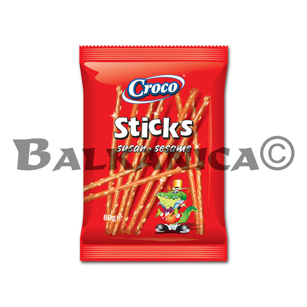 80 G PRETZEL STICKS SESAME CROCO 80 G PRETZEL STICKS SESAME CROCO