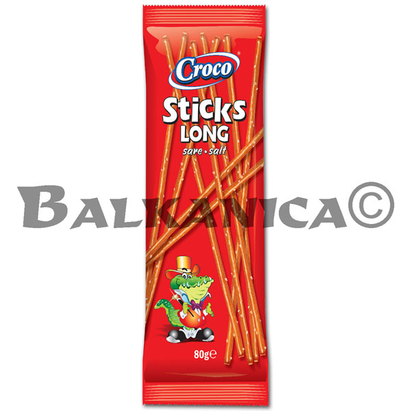 80 G PRETZEL STICKS SALT LONG CROCO 80 G PRETZEL STICKS SALT LONG CROCO