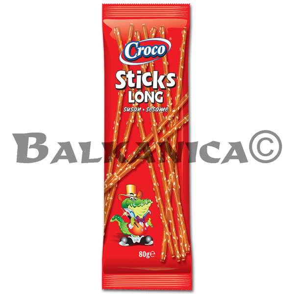 80 G PRETZEL STICKS SESAME LONG CROCO 80 G PRETZEL STICKS SESAME LONG CROCO