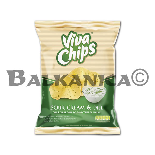 100 G CHIPS CREAM AND DILL VIVA