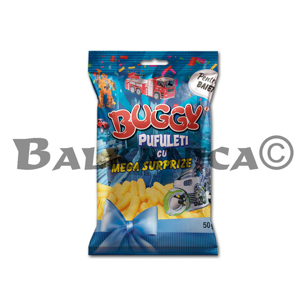 50 G CORN PUFFS MEGA SURPRISE BOYS BUGGY 50 G CORN PUFFS MEGA SURPRISE BOYS BUGGY