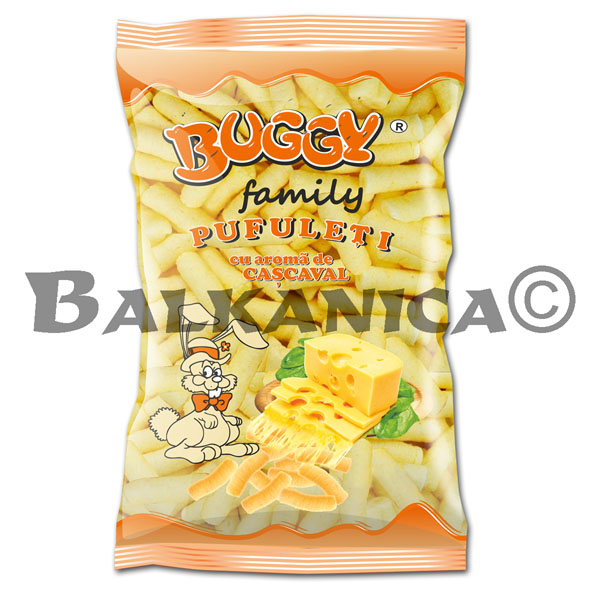 200 G CORN PUFFS CHEESE CASCAVAL TASTE FAMILY BUGGY 200 G CORN PUFFS CHEESE CASCAVAL TASTE FAMILY BUGGY