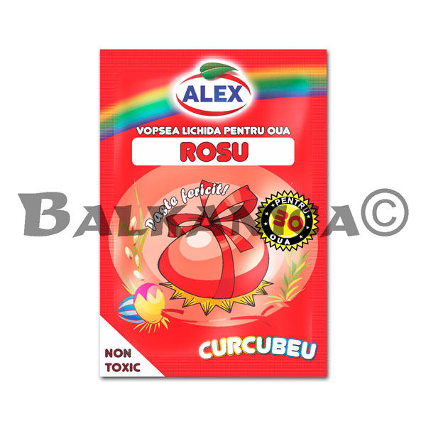 10 ML PAINT FOR EGGS RED RAINBOW ALEX