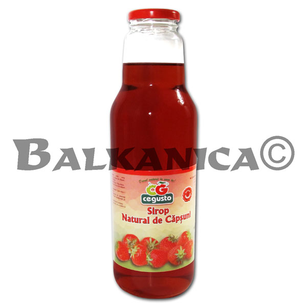 0.75 L SYRUP NATURAL STRAWBERRY CEGUSTO CENSERVFRUCT