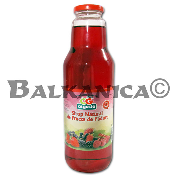 0.75 L SYRUP NATURAL BERRIES CEGUSTO CENSERVFRUCT
